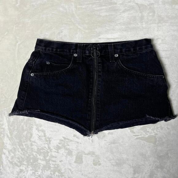 Carmar Los Angeles Denim Mini Skirt Women's XS Retro Daisy Duke Short 90's Inspo - Picture 3 of 10
